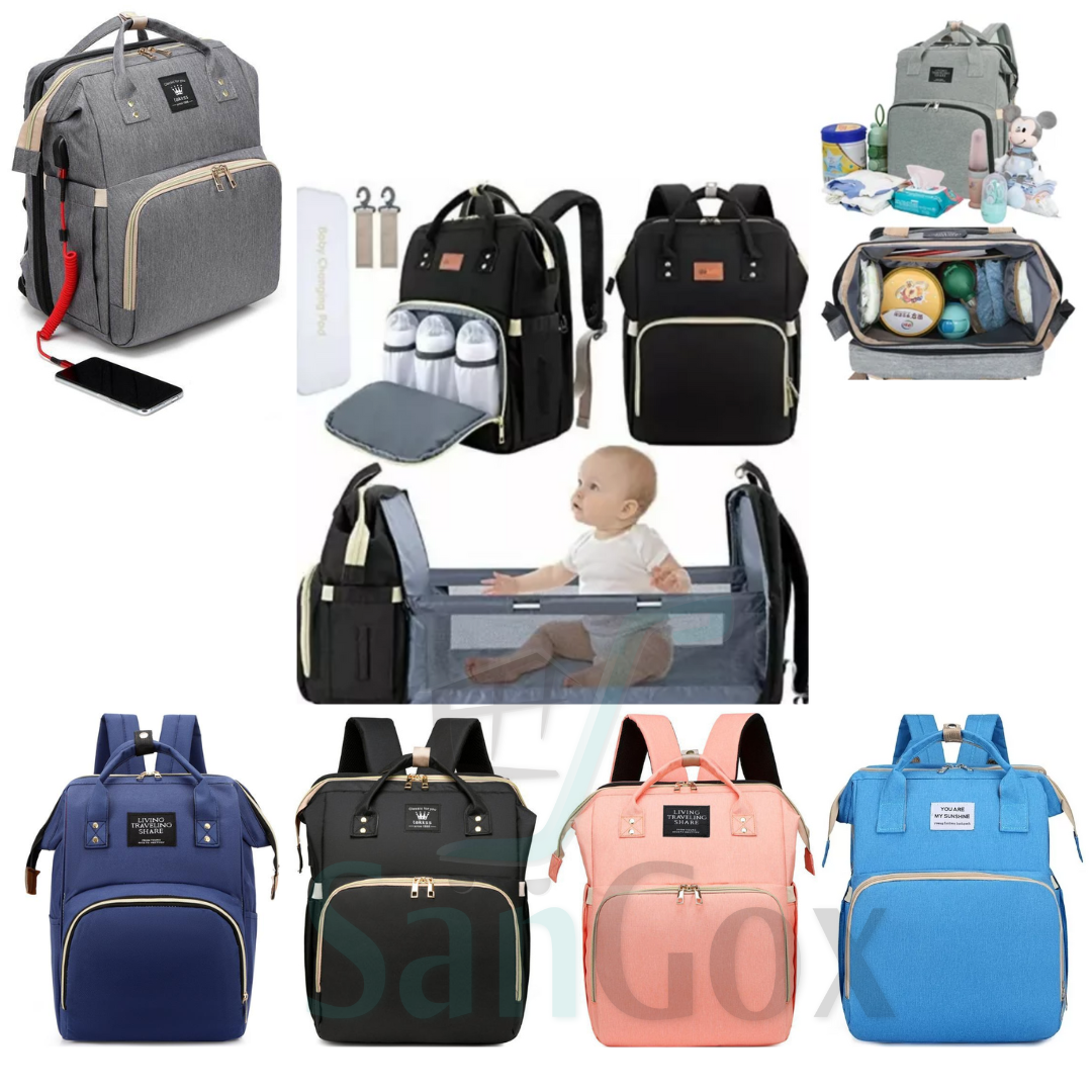 PAÑALERA CAMBIADOR BEBÉ MORRAL CON USB